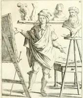An illustration from Le ventiqvattr' hore dell' hvmana felicità : invenzione disegno ed intaglio (1675)