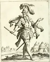 An illustration from Le ventiqvattr' hore dell' hvmana felicità : invenzione disegno ed intaglio (1675)