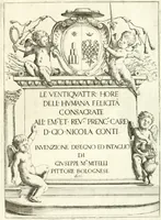 Picture 1 of 27 from Le ventiqvattr' hore dell' hvmana felicità : invenzione disegno ed intaglio (1675), leaf 6
