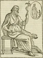 Picture 34 of 279 from Le vere e nove imagini de gli dei delli antichi di Vicenzo Cartari Reggiano. Ridotte da capo a piedi in questa nouissima impressione alle loro reali, & non piu per l'adietro osseruate simiglianze. Cauate da' marmi, bronzi, medaglie, gioie, & altre memorie antiche; (1615), leaf 109
