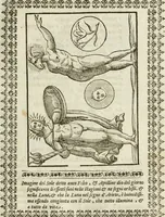 An illustration from Le vere e nove imagini de gli dei delli antichi di Vicenzo Cartari Reggiano. Ridotte da capo a piedi in questa nouissima impressione alle loro reali, & non piu per l'adietro osseruate simiglianze. Cauate da' marmi, bronzi, medaglie, gioie, & altre memorie antiche; (1615)