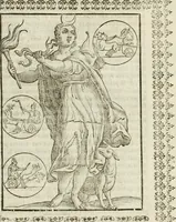 An illustration from Le vere e nove imagini de gli dei delli antichi di Vicenzo Cartari Reggiano. Ridotte da capo a piedi in questa nouissima impressione alle loro reali, & non piu per l'adietro osseruate simiglianze. Cauate da' marmi, bronzi, medaglie, gioie, & altre memorie antiche; (1615)