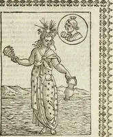 An illustration from Le vere e nove imagini de gli dei delli antichi di Vicenzo Cartari Reggiano. Ridotte da capo a piedi in questa nouissima impressione alle loro reali, & non piu per l'adietro osseruate simiglianze. Cauate da' marmi, bronzi, medaglie, gioie, & altre memorie antiche; (1615)