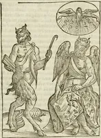 An illustration from Le vere e nove imagini de gli dei delli antichi di Vicenzo Cartari Reggiano. Ridotte da capo a piedi in questa nouissima impressione alle loro reali, & non piu per l'adietro osseruate simiglianze. Cauate da' marmi, bronzi, medaglie, gioie, & altre memorie antiche; (1615)
