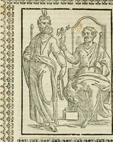 An illustration from Le vere e nove imagini de gli dei delli antichi di Vicenzo Cartari Reggiano. Ridotte da capo a piedi in questa nouissima impressione alle loro reali, & non piu per l'adietro osseruate simiglianze. Cauate da' marmi, bronzi, medaglie, gioie, & altre memorie antiche; (1615)