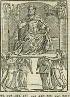 An illustration from Le vere e nove imagini de gli dei delli antichi di Vicenzo Cartari Reggiano. Ridotte da capo a piedi in questa nouissima impressione alle loro reali, & non piu per l'adietro osseruate simiglianze. Cauate da' marmi, bronzi, medaglie, gioie, & altre memorie antiche; (1615)
