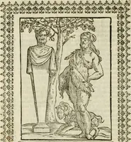 An illustration from Le vere e nove imagini de gli dei delli antichi di Vicenzo Cartari Reggiano. Ridotte da capo a piedi in questa nouissima impressione alle loro reali, & non piu per l'adietro osseruate simiglianze. Cauate da' marmi, bronzi, medaglie, gioie, & altre memorie antiche; (1615)
