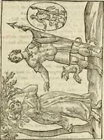 An illustration from Le vere e nove imagini de gli dei delli antichi di Vicenzo Cartari Reggiano. Ridotte da capo a piedi in questa nouissima impressione alle loro reali, & non piu per l'adietro osseruate simiglianze. Cauate da' marmi, bronzi, medaglie, gioie, & altre memorie antiche; (1615)