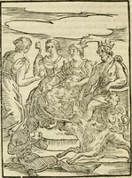 An illustration from Le vere e nove imagini de gli dei delli antichi di Vicenzo Cartari Reggiano. Ridotte da capo a piedi in questa nouissima impressione alle loro reali, & non piu per l'adietro osseruate simiglianze. Cauate da' marmi, bronzi, medaglie, gioie, & altre memorie antiche; (1615)