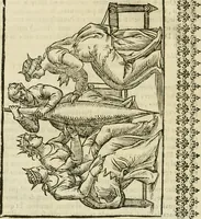 An illustration from Le vere e nove imagini de gli dei delli antichi di Vicenzo Cartari Reggiano. Ridotte da capo a piedi in questa nouissima impressione alle loro reali, & non piu per l'adietro osseruate simiglianze. Cauate da' marmi, bronzi, medaglie, gioie, & altre memorie antiche; (1615)