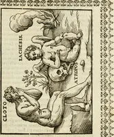 An illustration from Le vere e nove imagini de gli dei delli antichi di Vicenzo Cartari Reggiano. Ridotte da capo a piedi in questa nouissima impressione alle loro reali, & non piu per l'adietro osseruate simiglianze. Cauate da' marmi, bronzi, medaglie, gioie, & altre memorie antiche; (1615)