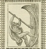 Picture 102 of 279 from Le vere e nove imagini de gli dei delli antichi di Vicenzo Cartari Reggiano. Ridotte da capo a piedi in questa nouissima impressione alle loro reali, & non piu per l'adietro osseruate simiglianze. Cauate da' marmi, bronzi, medaglie, gioie, & altre memorie antiche; (1615), leaf 313