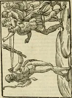 An illustration from Le vere e nove imagini de gli dei delli antichi di Vicenzo Cartari Reggiano. Ridotte da capo a piedi in questa nouissima impressione alle loro reali, & non piu per l'adietro osseruate simiglianze. Cauate da' marmi, bronzi, medaglie, gioie, & altre memorie antiche; (1615)
