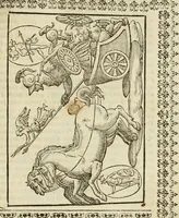 An illustration from Le vere e nove imagini de gli dei delli antichi di Vicenzo Cartari Reggiano. Ridotte da capo a piedi in questa nouissima impressione alle loro reali, & non piu per l'adietro osseruate simiglianze. Cauate da' marmi, bronzi, medaglie, gioie, & altre memorie antiche; (1615)