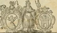 An illustration from Le vere e nove imagini de gli dei delli antichi di Vicenzo Cartari Reggiano. Ridotte da capo a piedi in questa nouissima impressione alle loro reali, & non piu per l'adietro osseruate simiglianze. Cauate da' marmi, bronzi, medaglie, gioie, & altre memorie antiche; (1615)