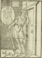 Picture 136 of 279 from Le vere e nove imagini de gli dei delli antichi di Vicenzo Cartari Reggiano. Ridotte da capo a piedi in questa nouissima impressione alle loro reali, & non piu per l'adietro osseruate simiglianze. Cauate da' marmi, bronzi, medaglie, gioie, & altre memorie antiche; (1615), leaf 404