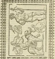 Picture 139 of 279 from Le vere e nove imagini de gli dei delli antichi di Vicenzo Cartari Reggiano. Ridotte da capo a piedi in questa nouissima impressione alle loro reali, & non piu per l'adietro osseruate simiglianze. Cauate da' marmi, bronzi, medaglie, gioie, & altre memorie antiche; (1615), leaf 414