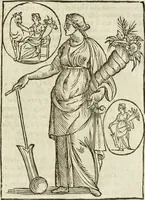 An illustration from Le vere e nove imagini de gli dei delli antichi di Vicenzo Cartari Reggiano. Ridotte da capo a piedi in questa nouissima impressione alle loro reali, & non piu per l'adietro osseruate simiglianze. Cauate da' marmi, bronzi, medaglie, gioie, & altre memorie antiche; (1615)