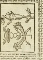 An illustration from Le vere e nove imagini de gli dei delli antichi di Vicenzo Cartari Reggiano. Ridotte da capo a piedi in questa nouissima impressione alle loro reali, & non piu per l'adietro osseruate simiglianze. Cauate da' marmi, bronzi, medaglie, gioie, & altre memorie antiche; (1615)
