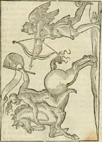 An illustration from Le vere e nove imagini de gli dei delli antichi di Vicenzo Cartari Reggiano. Ridotte da capo a piedi in questa nouissima impressione alle loro reali, & non piu per l'adietro osseruate simiglianze. Cauate da' marmi, bronzi, medaglie, gioie, & altre memorie antiche; (1615)