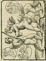 An illustration from Le vere e nove imagini de gli dei delli antichi di Vicenzo Cartari Reggiano. Ridotte da capo a piedi in questa nouissima impressione alle loro reali, & non piu per l'adietro osseruate simiglianze. Cauate da' marmi, bronzi, medaglie, gioie, & altre memorie antiche; (1615)