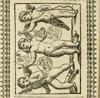 An illustration from Le vere e nove imagini de gli dei delli antichi di Vicenzo Cartari Reggiano. Ridotte da capo a piedi in questa nouissima impressione alle loro reali, & non piu per l'adietro osseruate simiglianze. Cauate da' marmi, bronzi, medaglie, gioie, & altre memorie antiche; (1615)