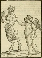 An illustration from Le vere e nove imagini de gli dei delli antichi di Vicenzo Cartari Reggiano. Ridotte da capo a piedi in questa nouissima impressione alle loro reali, & non piu per l'adietro osseruate simiglianze. Cauate da' marmi, bronzi, medaglie, gioie, & altre memorie antiche; (1615)