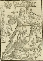 An illustration from Le vere e nove imagini de gli dei delli antichi di Vicenzo Cartari Reggiano. Ridotte da capo a piedi in questa nouissima impressione alle loro reali, & non piu per l'adietro osseruate simiglianze. Cauate da' marmi, bronzi, medaglie, gioie, & altre memorie antiche; (1615)