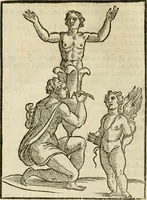 An illustration from Le vere e nove imagini de gli dei delli antichi di Vicenzo Cartari Reggiano. Ridotte da capo a piedi in questa nouissima impressione alle loro reali, & non piu per l'adietro osseruate simiglianze. Cauate da' marmi, bronzi, medaglie, gioie, & altre memorie antiche; (1615)