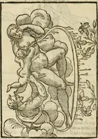 Picture 191 of 279 from Le vere e nove imagini de gli dei delli antichi di Vicenzo Cartari Reggiano. Ridotte da capo a piedi in questa nouissima impressione alle loro reali, & non piu per l'adietro osseruate simiglianze. Cauate da' marmi, bronzi, medaglie, gioie, & altre memorie antiche; (1615), leaf 559