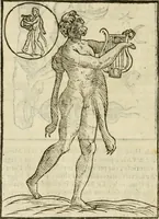 An illustration from Le vere e nove imagini de gli dei delli antichi di Vicenzo Cartari Reggiano. Ridotte da capo a piedi in questa nouissima impressione alle loro reali, & non piu per l'adietro osseruate simiglianze. Cauate da' marmi, bronzi, medaglie, gioie, & altre memorie antiche; (1615)