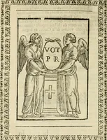 An illustration from Le vere e nove imagini de gli dei delli antichi di Vicenzo Cartari Reggiano. Ridotte da capo a piedi in questa nouissima impressione alle loro reali, & non piu per l'adietro osseruate simiglianze. Cauate da' marmi, bronzi, medaglie, gioie, & altre memorie antiche; (1615)