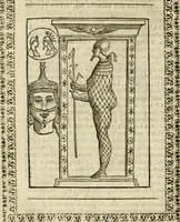 An illustration from Le vere e nove imagini de gli dei delli antichi di Vicenzo Cartari Reggiano. Ridotte da capo a piedi in questa nouissima impressione alle loro reali, & non piu per l'adietro osseruate simiglianze. Cauate da' marmi, bronzi, medaglie, gioie, & altre memorie antiche; (1615)