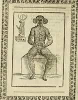 An illustration from Le vere e nove imagini de gli dei delli antichi di Vicenzo Cartari Reggiano. Ridotte da capo a piedi in questa nouissima impressione alle loro reali, & non piu per l'adietro osseruate simiglianze. Cauate da' marmi, bronzi, medaglie, gioie, & altre memorie antiche; (1615)
