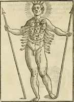 An illustration from Le vere e nove imagini de gli dei delli antichi di Vicenzo Cartari Reggiano. Ridotte da capo a piedi in questa nouissima impressione alle loro reali, & non piu per l'adietro osseruate simiglianze. Cauate da' marmi, bronzi, medaglie, gioie, & altre memorie antiche; (1615)