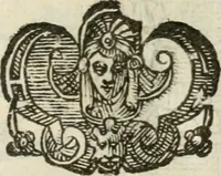 An illustration from Le vere e nove imagini de gli dei delli antichi di Vicenzo Cartari Reggiano. Ridotte da capo a piedi in questa nouissima impressione alle loro reali, & non piu per l'adietro osseruate simiglianze. Cauate da' marmi, bronzi, medaglie, gioie, & altre memorie antiche; (1615)