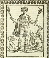 An illustration from Le vere e nove imagini de gli dei delli antichi (1615)