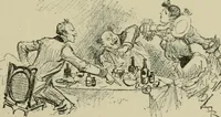An illustration from Le vingtième siècle: la vie électrique (1893)
