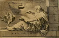Picture 22 of 54 from Le vite de' pittori, scultori et architetti moderni (1672), leaf 180