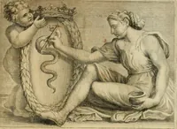 An illustration from Le vite de' pittori, scultori et architetti moderni (1672)