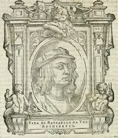 An illustration from Le vite de' piv eccellenti pittori, scvltori, et architettori (1568)