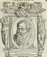 An illustration from Le vite de' piv eccellenti pittori, scvltori, et architettori (1568)
