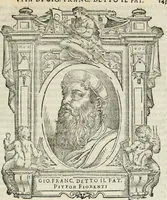 An illustration from Le vite de' piv eccellenti pittori, scvltori, et architettori (1568)