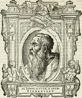 An illustration from Le vite de' piv eccellenti pittori, scvltori, et architettori (1568)