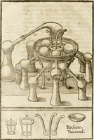 An illustration from Le vray et methodique cours de la physique resolutiue, vulgairement dite chymie : representé par figures generales & particulieres : pour connoistre la theotechnie ergocosmique, c'est à dire, l'art de Dieu, en l'ouurage de l'vniuers (1653)