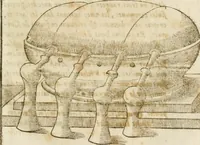 An illustration from Le vray et methodique cours de la physique resolutiue, vulgairement dite chymie : representé par figures generales & particulieres : pour connoistre la theotechnie ergocosmique, c'est à dire, l'art de Dieu, en l'ouurage de l'vniuers (1653)