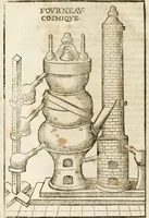 An illustration from Le vray et methodique cours de la physique resolutiue, vulgairement dite chymie : representé par figures generales & particulieres : pour connoistre la theotechnie ergocosmique, c'est à dire, l'art de Dieu, en l'ouurage de l'vniuers (1653)