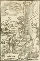 An illustration from Le vray et methodique cours de la physique resolutiue, vulgairement dite chymie : representé par figures generales & particulieres : pour connoistre la theotechnie ergocosmique, c'est à dire, l'art de Dieu, en l'ouurage de l'vniuers (1653)