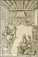 An illustration from Le vray et methodique cours de la physique resolutiue, vulgairement dite chymie : representé par figures generales & particulieres : pour connoistre la theotechnie ergocosmique, c'est à dire, l'art de Dieu, en l'ouurage de l'vniuers (1653)