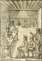 An illustration from Le vray et methodique cours de la physique resolutiue, vulgairement dite chymie : representé par figures generales & particulieres : pour connoistre la theotechnie ergocosmique, c'est à dire, l'art de Dieu, en l'ouurage de l'vniuers (1653)